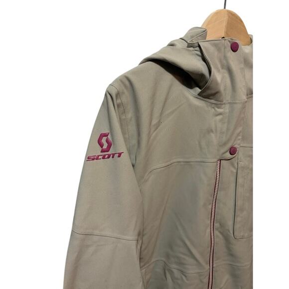 Scott Dryo snowboarding skiing jacket women's coat sz medium tan and pink - Picture 4 of 10